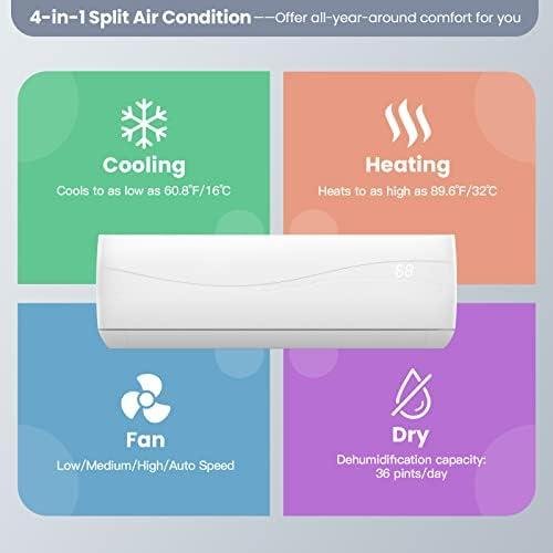 Stay Cool & Cozy All Year with COSTWAY 12000BTU Mini Split Air​ Conditioner &⁣ Heater!