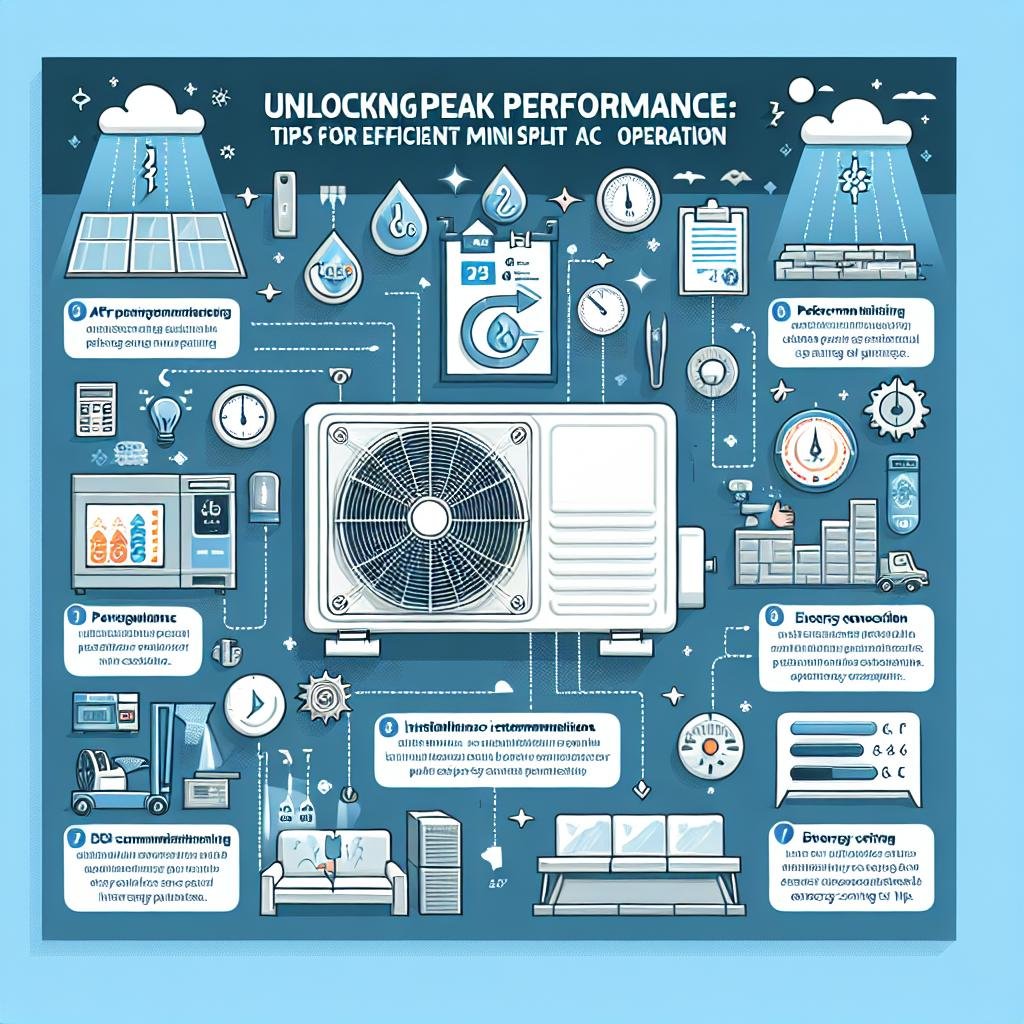 Unlocking Peak Performance: ​Tips for‍ Efficient Mini⁢ Split AC Operation