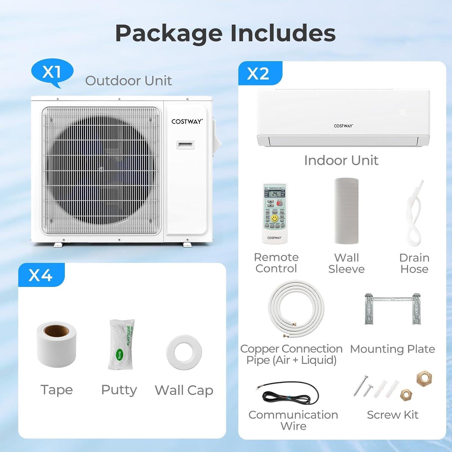 Our Review: COSTWAY 30k Dual Zone Mini Split AC