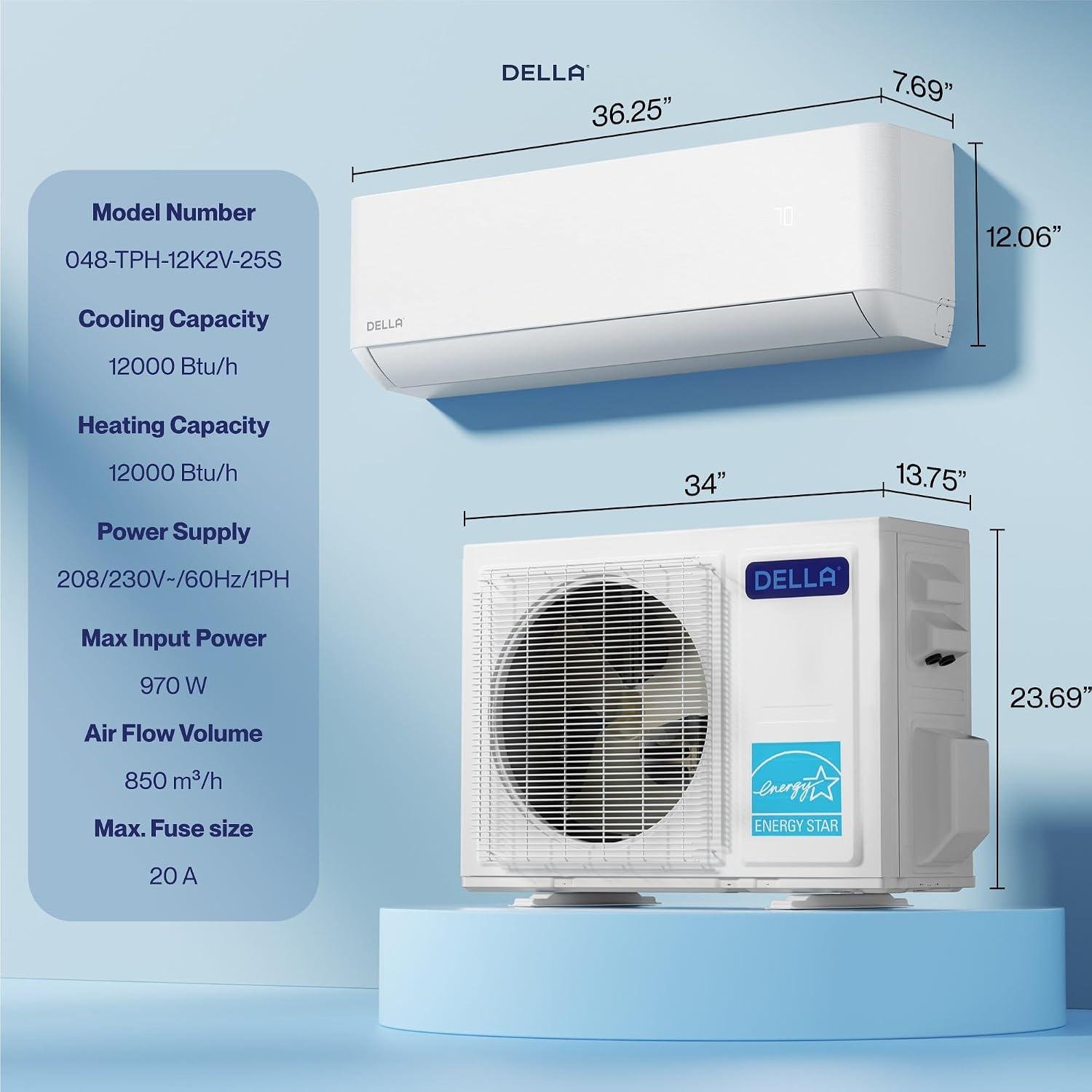 Our Review of DELLA's 12K BTU Hyper Heat Mini Split