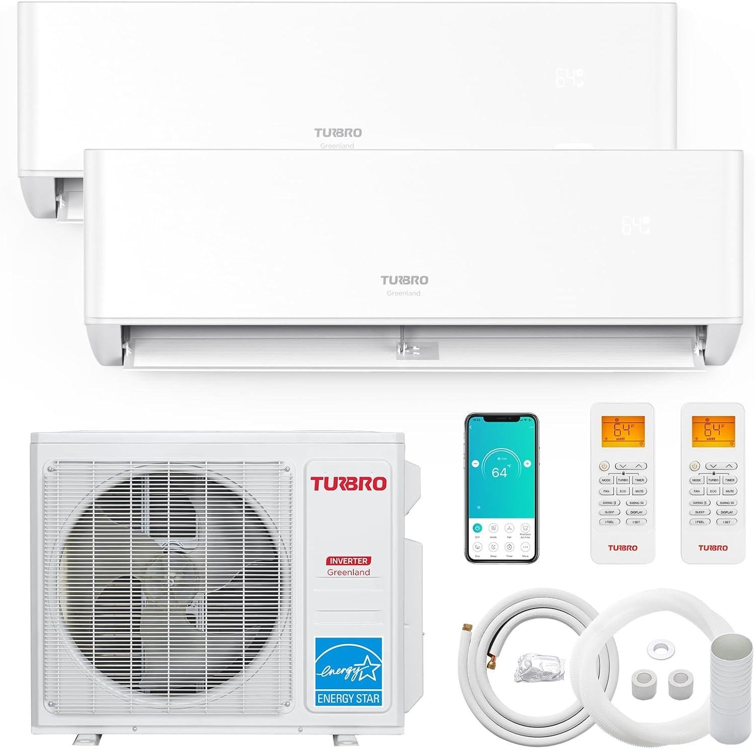 Our Review of TURBRO 18K BTU Dual Zone Mini Split