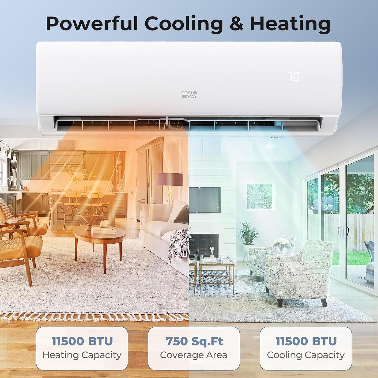 Our Review: COSTWAY 11500 BTU Mini Split AC