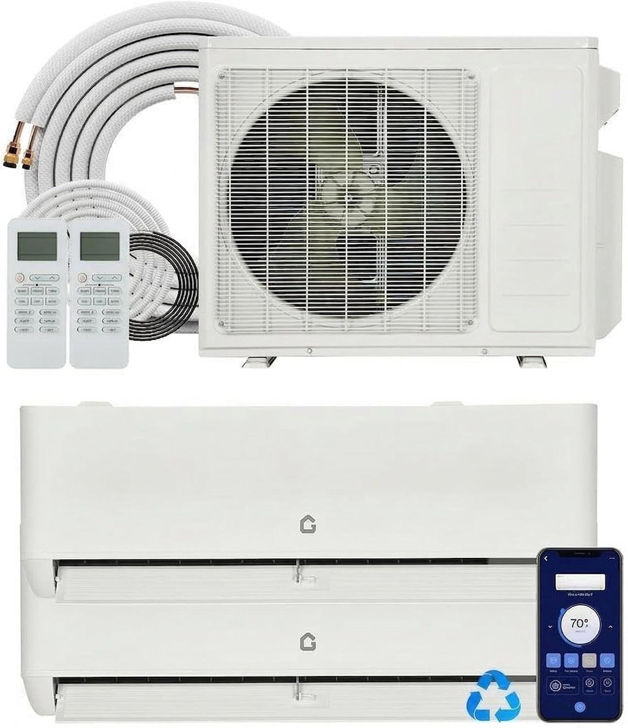 Our Review of the 18K BTU Dual Zone Mini Split AC
