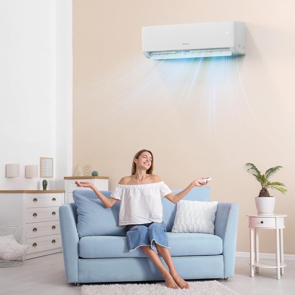 ROVSUN 9000 BTU Wifi Enabled Mini Split Air Conditioner Heater with Inverter, 19 SEER2 Energy Saving 115V Ductless Split AC Unit with Pre-Charged Condenser, Heat Pump Installation Kit ROVSUN 9000 BTU Wifi Enabled Mini Split Air Conditioner Heater with Inverter, 19 SEER2 Energy Saving 115V Ductless Split AC Unit with Pre-Charged Condenser, Heat Pump Installation Kit